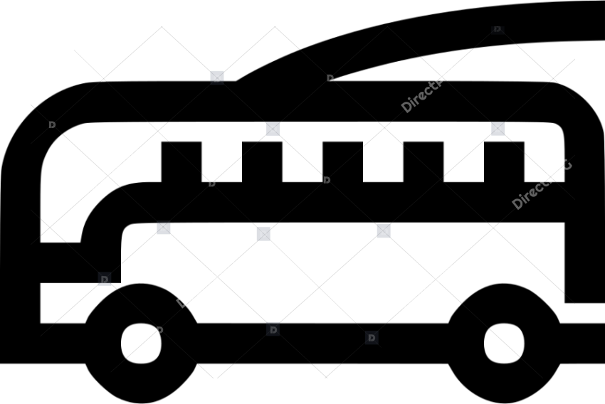 Trolleybus vector icon