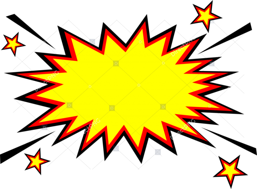 Explosion Comic Png, Transparent Png