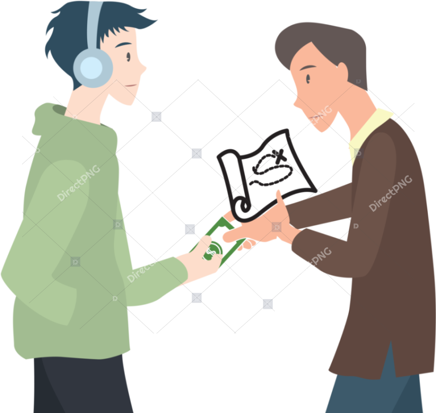 Person Giving Money To Someone Clipart   Giving Money Clipart