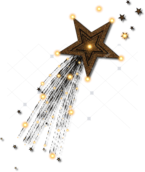 Picture Of A Gold Star   Clip Art Golden Shooting Star